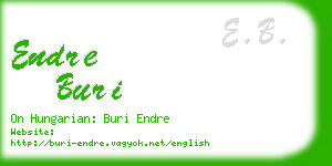 endre buri business card